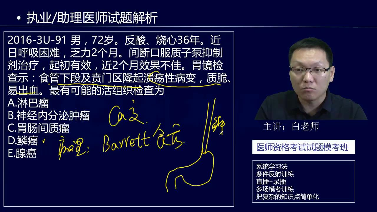 食管疾病历年真题解析